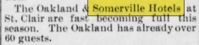 Somerville Hotel - Jun 1892 Article (newer photo)